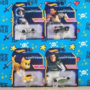 Hot Wheels Disney Pixar Lightyear 2022 Diecast Character Cars Complete Set of 4